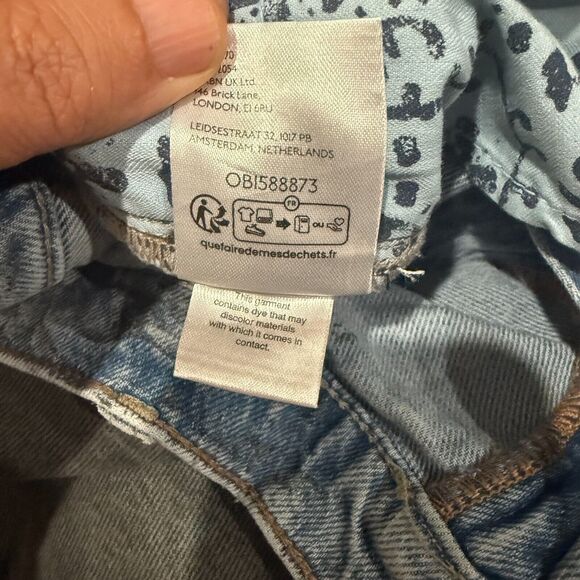 NWT Free People We The Free Tinsley Baggy High Rise Jean 28 Dark Gray Rinse Boho - Picture 8 of 16